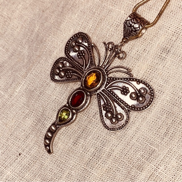 Firefly handcrafted Topaz multi-gem Pendant - Picture 4 of 7